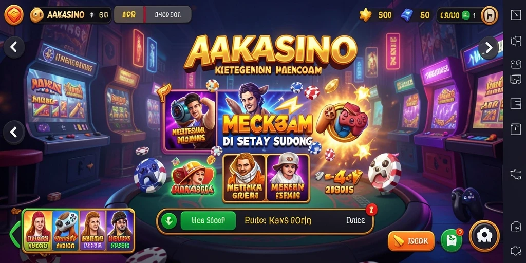 Screenshot gameplay AAKASINO menampilkan suasana Horror yang menegangkan.