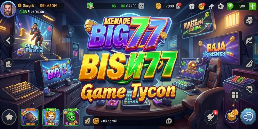 Tangkapan layar permainan BIG77 menampilkan pengelolaan bisnis yang seru.