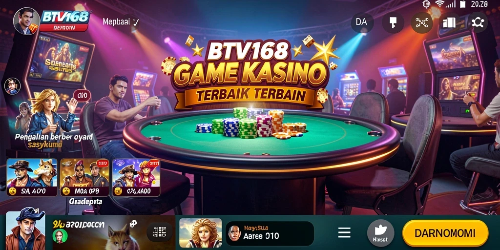 Screenshot utama BTV168 menampilkan gameplay menarik dari permainan kasino.