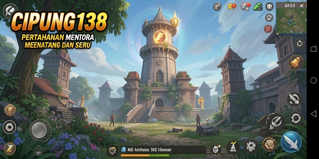 Screenshot utama CIPUNG138 menampilkan aksi seru dalam game Tower Defense.