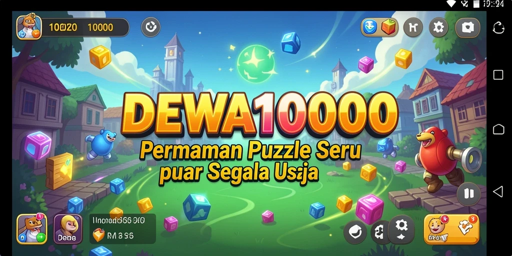 Tangkapan layar DEWA1000 menampilkan gameplay Puzzle yang menarik.