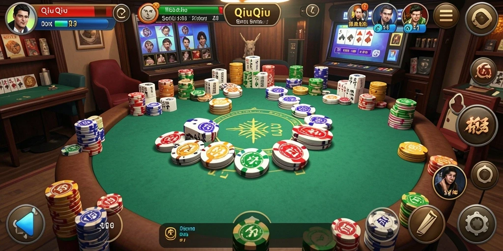 Screenshot DKK menampilkan gameplay QiuQiu yang menarik dan seru.