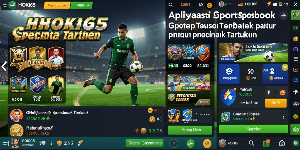Screenshot utama HOKI65 yang menunjukkan tampilan taruhan olahraga.