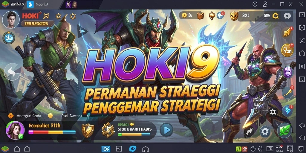 Screenshot HOKI9 menunjukkan aksi pertempuran strategi yang intens.