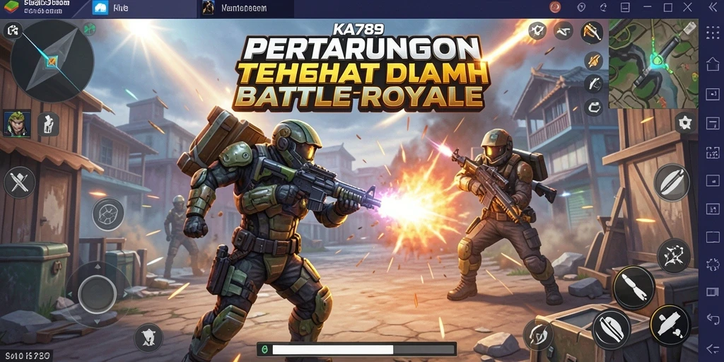 Tampilan aksi seru dalam pertempuran KA789 Battle Royale.