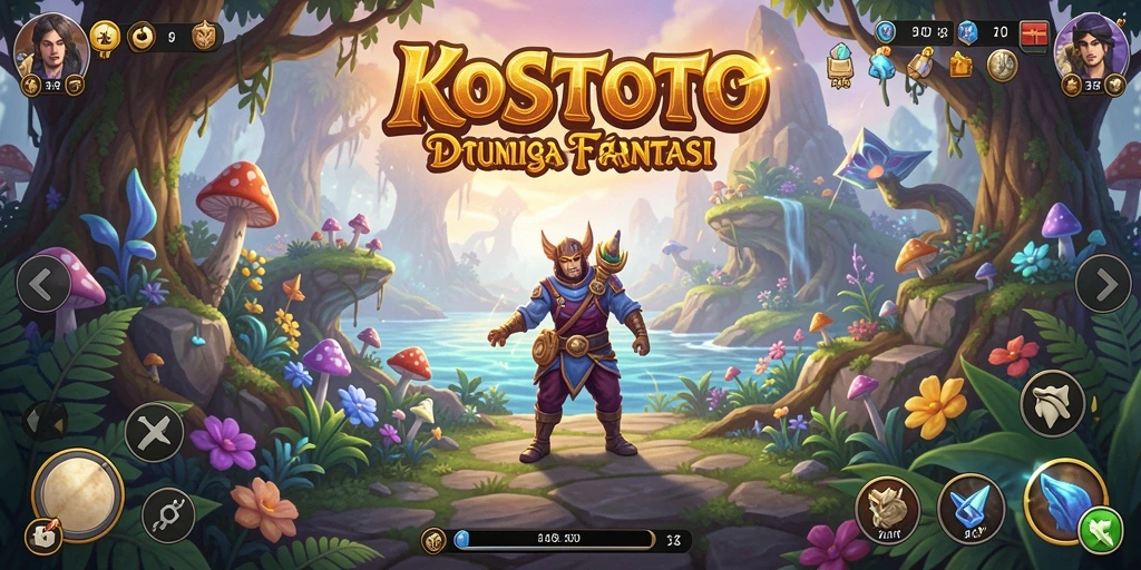 Screenshot KOSTOTO menampilkan aksi seru dalam petualangan mendebarkan.