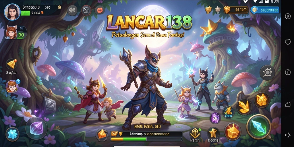 Screenshot gameplay LANCAR138 menampilkan aksi seru di dunia fantasi.