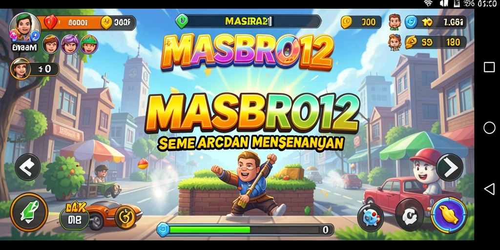Tangkapan layar dari gameplay seru MASBRO12 yang menampilkan level menantang.