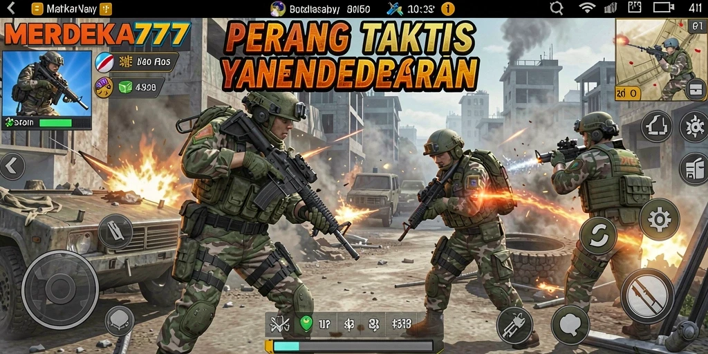 Tampilan aksi pertempuran mendebarkan dari MERDEKA777.