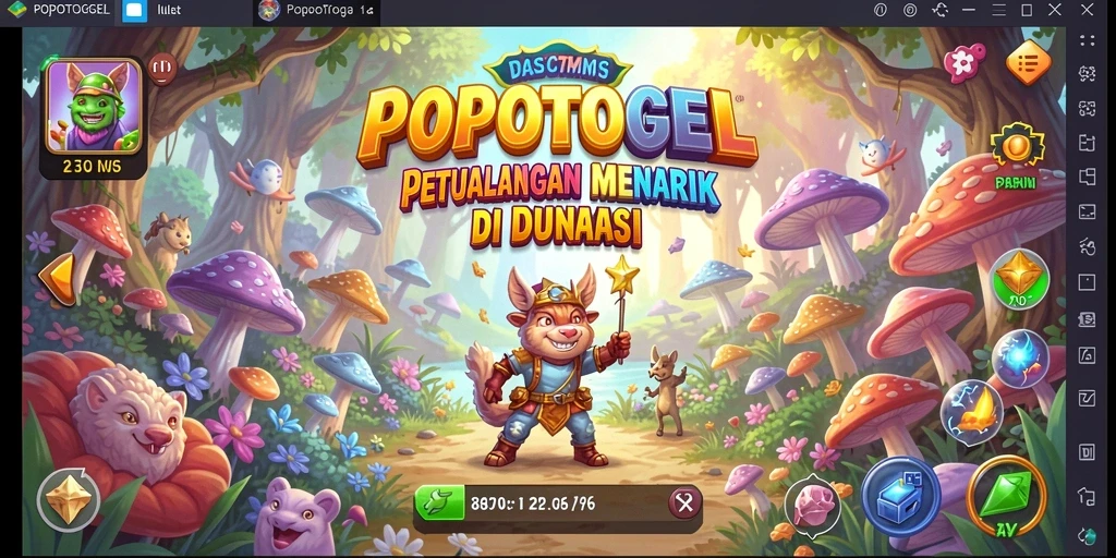 Tangkapan layar gameplay seru dari POPOTOGEL yang menggugah semangat petualangan.