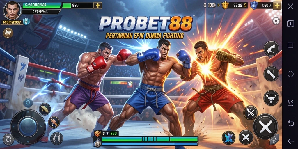 Tampilan dinamis dari pertarungan epik di PROBET88.