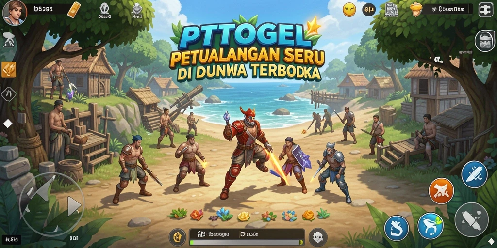 Tampilan menawan dari gameplay PTTOGEL dengan dunia terbuka yang luas.