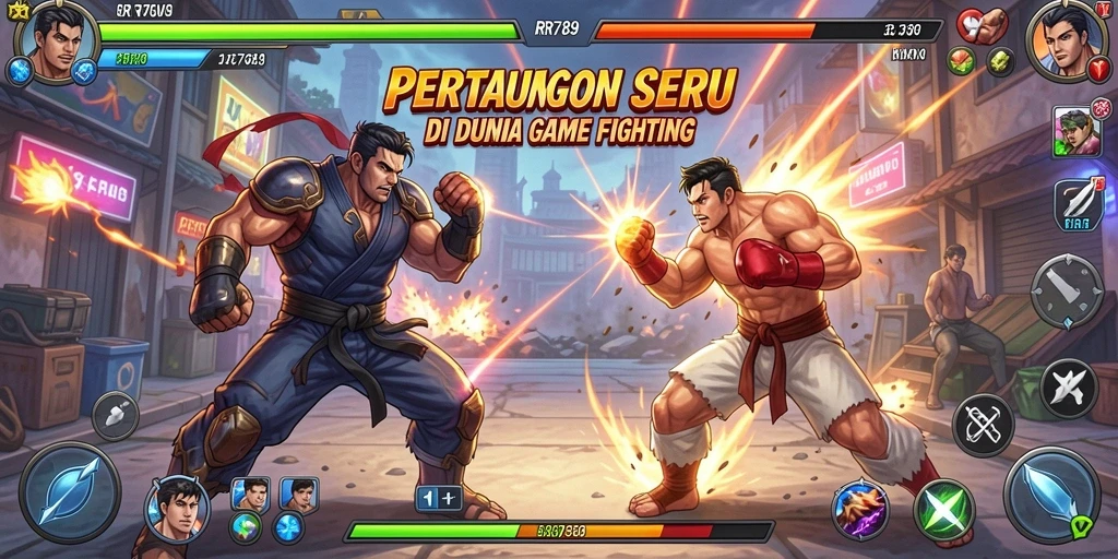 Gameplay menegangkan dalam pertarungan karakter di RR789.