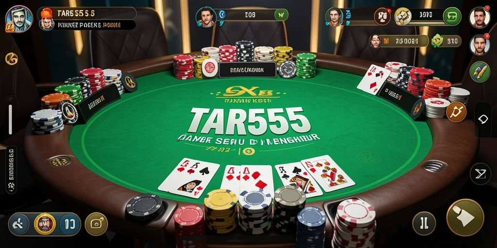 Tampilan screenshot TAR555 menampilkan pengalaman bermain Poker yang seru.