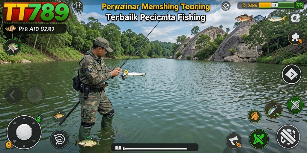 Tampilan screenshot permainan TT789 menampilkan aktivitas memancing yang seru.