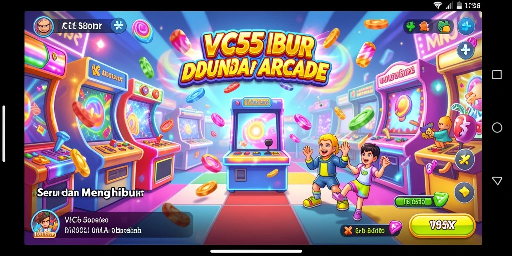 Tangkapan layar gameplay VC55 yang menampilkan aksi Arcade yang seru.